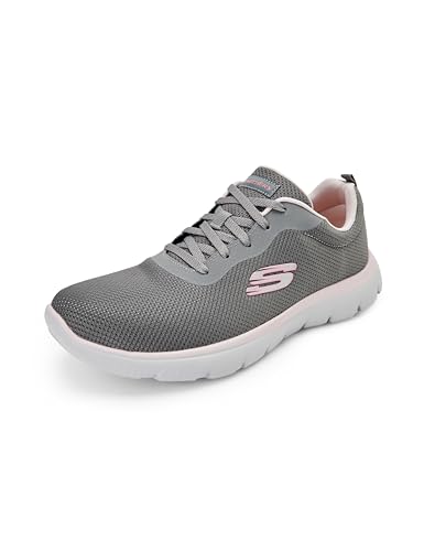 Skechers-Women's Casual Shoes-SUMMITS-896219ID-CCPK-10 Charcoal/Pink