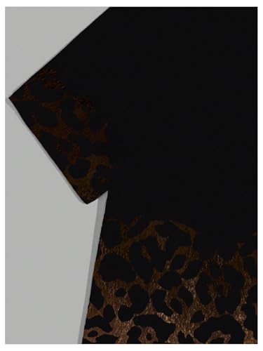 Men's Leopard Ombre Summer Tops Crew Neck Short Sleeve Graphic Tees Vintage T Shirt Trendy3
