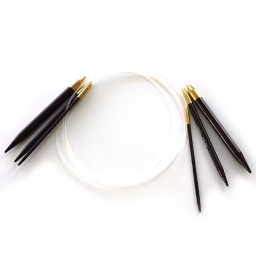 Crochet_N SB67 Wooden Circular Knitting Needles Set 32-Inch Length Rosewood Cicular Knitting Needle thumb #3