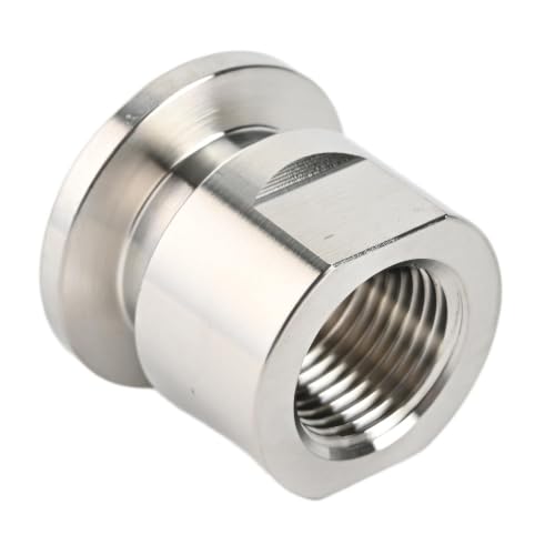 Image of SS304 KF16 NPT Female Adaptor thread 3 /8 inch NW16 KF Female coupling ISO-KF25 X FNPT 3 /8 inch