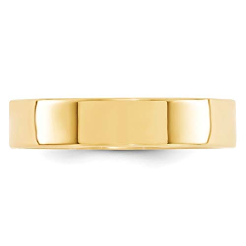 Wedding Band Ring Band 14K Yellow Gold Unisex Comfort Flat3