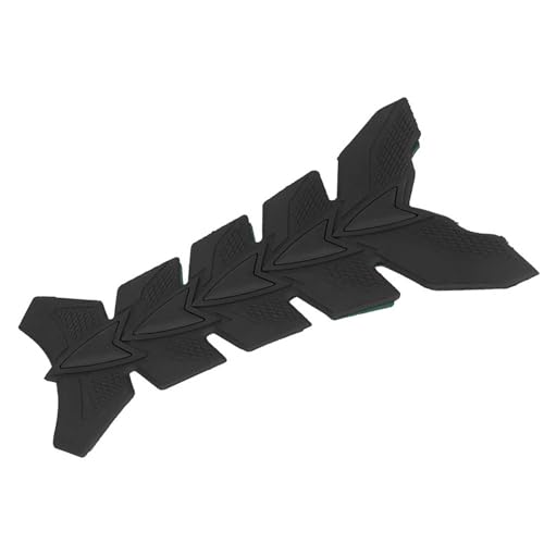 RASTKY Motorrad 3D -Gelöl -Gastankpolsterfisch -Knochenschützer Aufkleber für Allgemeine Verschleiß und Tränenschutz auf der Straße, Sport, Off -Straßenfahrzeuge (Black)