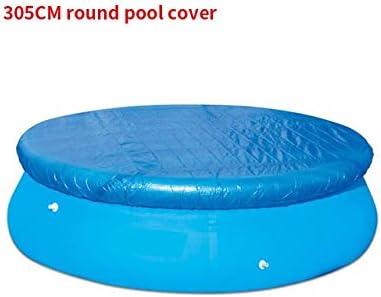 Amazon Co Jp プールカバー プールカバープールグランド布マット防水ダストカバースクエアフロアマットプールマットuv耐性マット プールアクセサリー Wzzjp Color E ブルー Size 305cm Round Cover おもちゃ