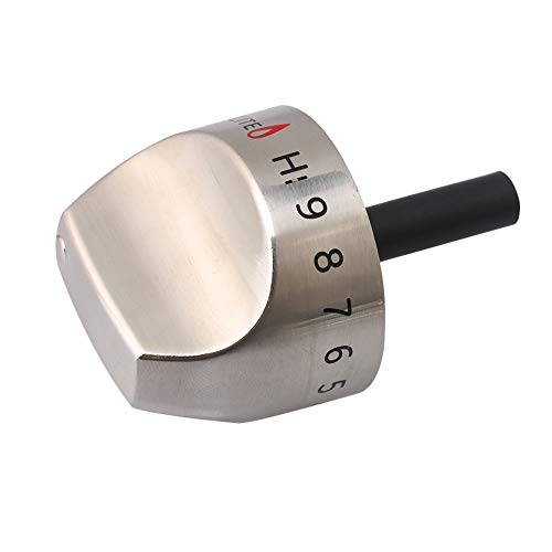 Bstinay Metal & Plastic Cooktop Burner Control Knob WB03K10265 Silver