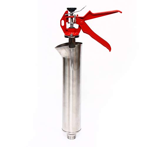 0.79-1.97inch Stainless Steel Mortar Pointing Grout Gun Injector Caulk Tool Directional Sprayer Grout Tool Suitable for Cement Lime Terrace Brick Laying