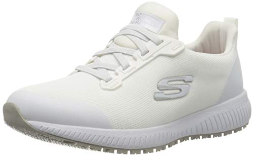 Skechers Squad SR, Zapatillas Mujer, White, 37 EU
