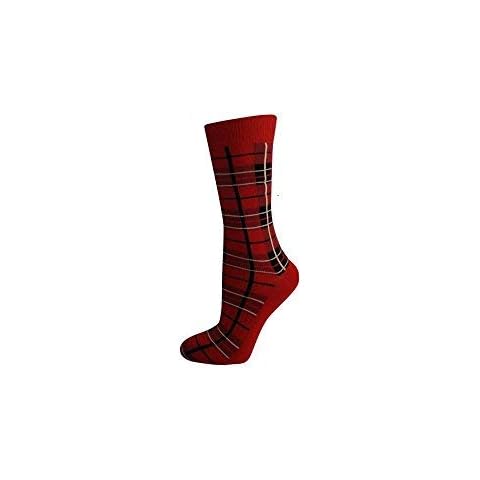 Ladies Womens Red Tartan Red Check socks (red tartan) Cover