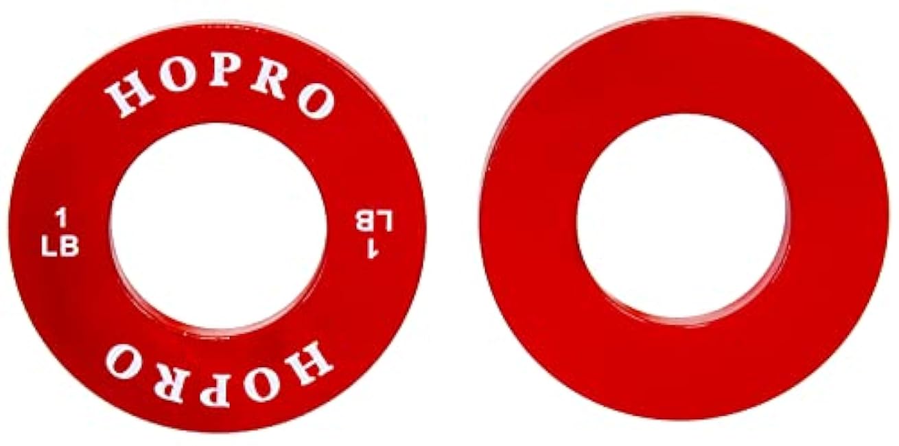Signature Fitness Olympic Fractional Plates Pair of Each 1/4, 1/2, 3/4, 1 LB Weights (8 Plates. Total Weight: 5lbs)
