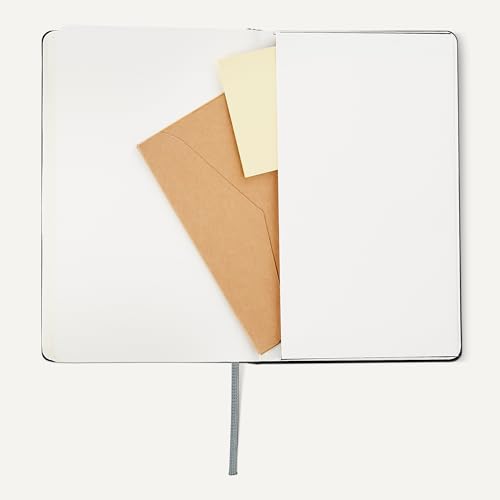 Image of Amazon Basics Classic Dotted Notebook, 240 Pages, Black, Hardcover, 5 x 8.25-Inch