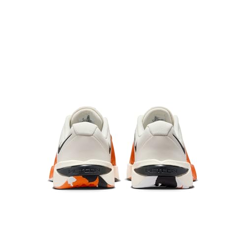 Nike Metcon 10 Womens Workout Shoes (Soft Pearl/Safety Orange/Black) Size 10.5