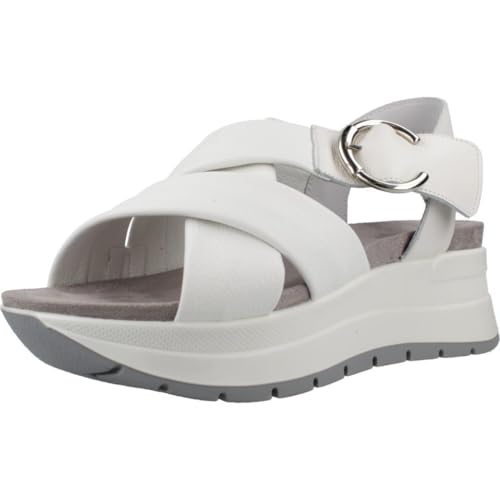 Igi&Co D.Sirena, Sandali Con Zeppa Donna, Bianco, 39 Eu