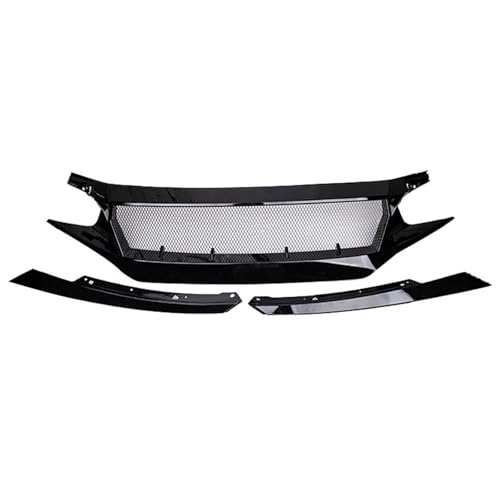 Grilles calandre et panneau de pare-choc avant supérieur pour Civic FK8 FC1