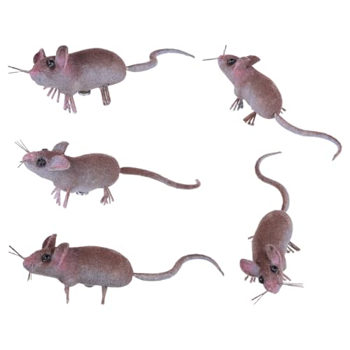 Figurines de rat de souris Halloween Toddmomy : lot de 5 mini accessoires déco