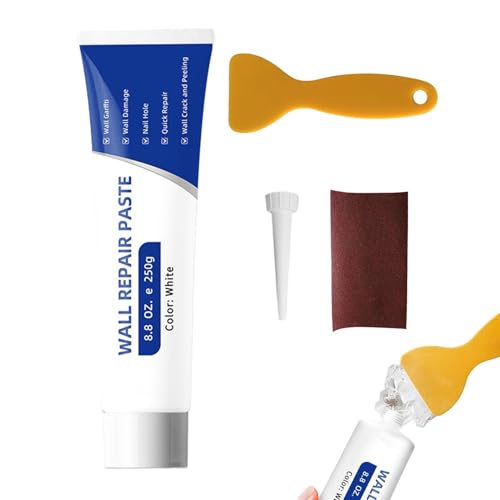 Kit De Reparación De Pared - De Secado Rápido Alta Adhesión Impermeable | Reparación De Pared Espátula | Para Agujeros Grietas Huecos Impactos Rayas Casa Estudio Apartamento