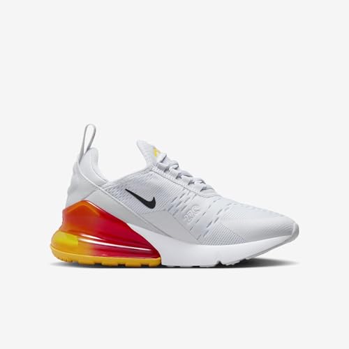 Nike Air Max 270 Big Kids' Shoes (HF5179-001, Pure Platinum/Lightning/Cosmic Clay/Black) Size 5.53
