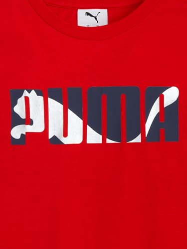 Image of PUMA Kids Graphic T-Shirt & Fleece Short Set (Toddler)
