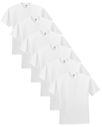 Jerzees mens 5.6 oz. 50/50 Heavyweight Blend T-Shirt(29M)-WHITE-M