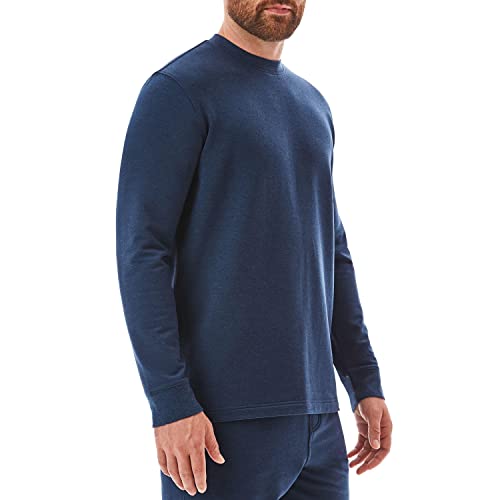 Member's Mark Men's Long Sleeve Lounge Tee (as1, Alpha, m, Regular, Regular, Blue Cove)3
