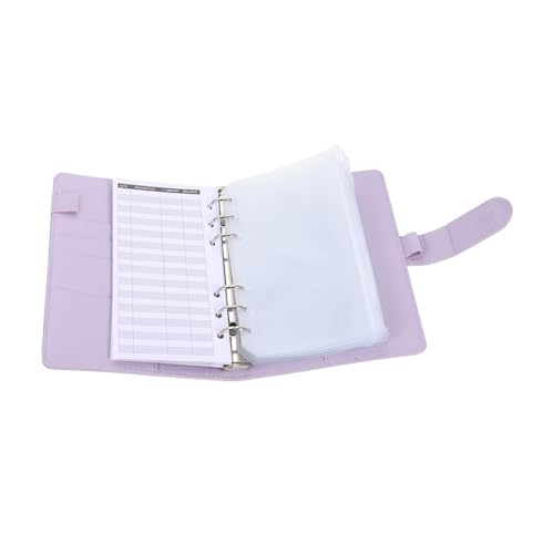 COMPUKAS キャッシュセービング活頁バインダー ポータブル予算手帳 ジッパー封筒付き 家計管理 貯蓄計画 財務目標達成用