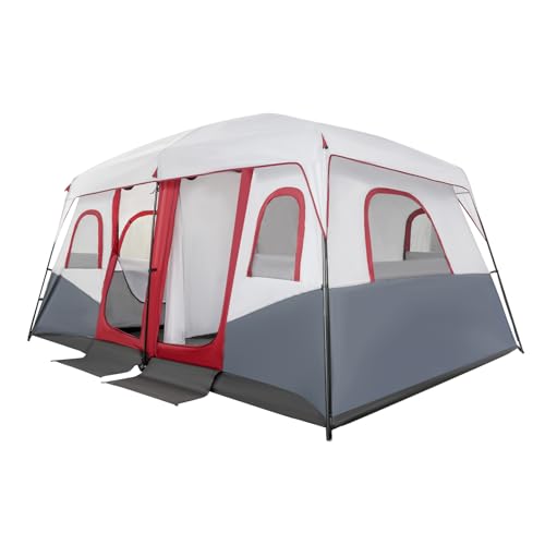 Carpa para camping de 8-12 personas, 2 habitaciones miniatura 4