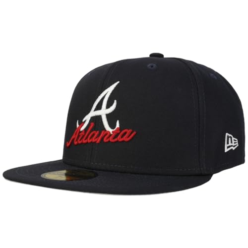 Casquette New Era 59Fifty Atlanta Braves fitted baseball bleu marine