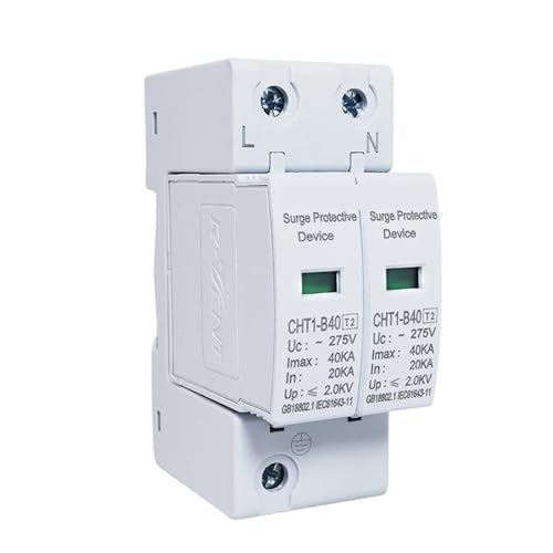 SPD CA 2P 275V protector de sobretensiones fotovoltaico para riel DIN