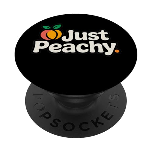 Just Peach Fresh Fruit Peach Summer Loving Peachy Girls PopSockets PopGrip Adhesivo