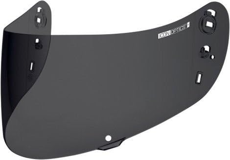 ICON OPTICS MOTORCYCLE AIRMADA HELMET SHIELD VISOR FOG FREE DARK SMOKE