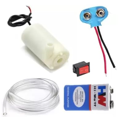 AQBP Science Project Kit Dc Mini Water Pump With Pipe / 9v Battery for Students/Kids Educational Electronic Hobby Kit (B0CRVLZQQ9) Amazon Price History, Amazon Price Tracker