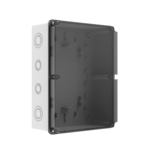 Şeffaf Buat Kutusu; Bağlantı Kutusu, Dağıtım Kutusu IP65 Su Geçirmez 230 x 290 x 100 mm Muhafaza Kutusu Poli 032-2923-Ş