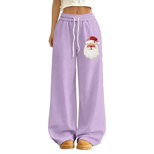 Pantalon fluide à taille élastiquée confortable contre l'inconfort des fêtes