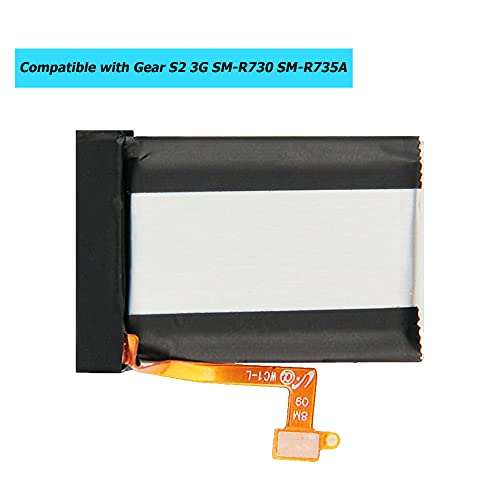 Vvsialeek EB-BR730ABE Replacement Battery Compatible with Samsung Gear S2 3G SM-R730 SM-R735A SM-R600