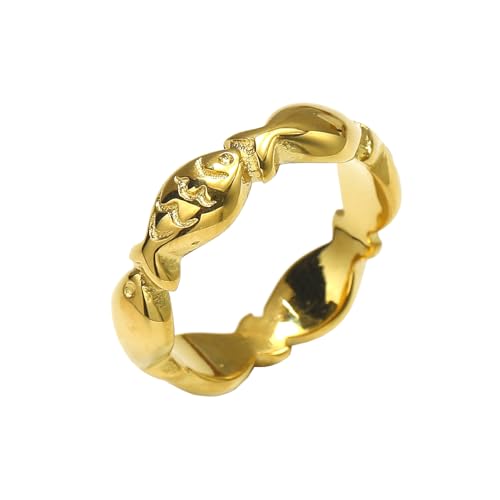 Bague de mariage feng shui bague acier inoxydable 6mm mixte