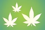 Stencils by Joanie Joanie Hippie Weed Leaf Stencil Marijuana Cannabis Hemp Plant DIY Signs (2, 3, 4), translucent blue (S20B-234)