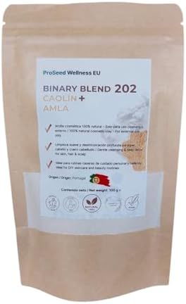 Arcilla Blanca de Caolín + Amla – Mascarilla Facial Iluminadora y...