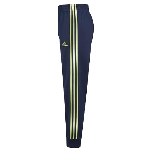 adidas Boys' Big Iconic Tricot Jogger Pants, Collegiate Navy with Tech Olive, Large2