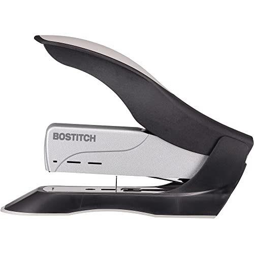 Bostitch Office inHANCE+100 Heavy Duty Stapler - Two Fingers, No Effort, Spring Powered Stapler - 100 Sheets, Gray (1300) - Thumbnail 5