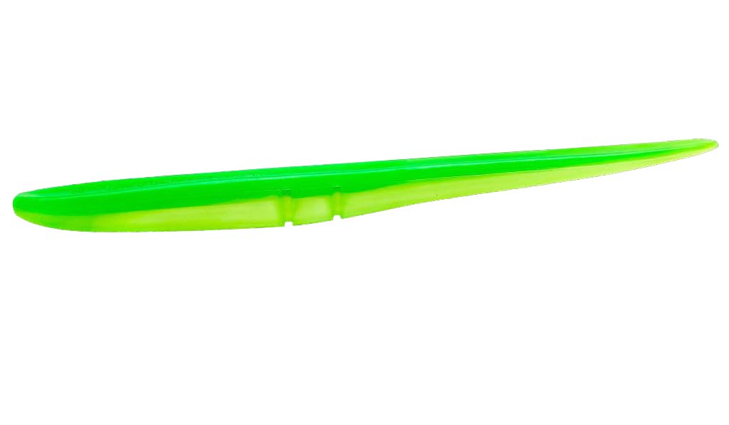 Lunker City Fishing 6" Slug-Go Original Soft Stick Plastic Bait Bass Lure 8 Pack Per Bag, Made in The USA - Limetreuse 174 — image 1
