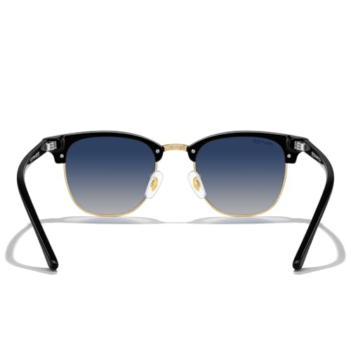 MERRY'S Classic Square Semi-Rimmed Polarized Sunglasses for Men Women S60164