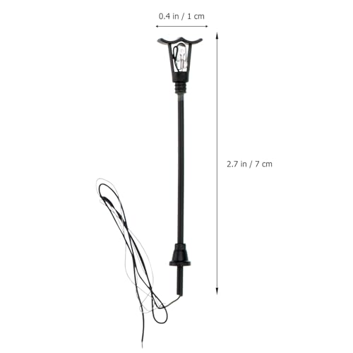 Mini lampadaires Uonlytech modèle de rue compact pour aménagement de scène réaliste