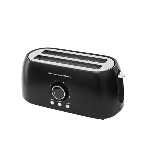 Tostador Juanita Retro Toast – 2 Ranuras Anchas, 1500W, Vintage, Recalentar, Descongelar, Pantalla Táctil, Estilo Retro Negro, Compacta y Elegante