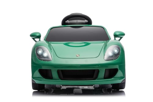 Image of Best Ride On Cars Porsche Carrera GT Kids Electric Car Green 12V