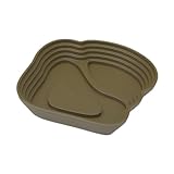 Reptile Feeding Water Bowl Reptile Feeding Dish Decorative Reptile Bathing Pool Turtle Water Bowl, for Frogs Tortoises Bath, Large, Green