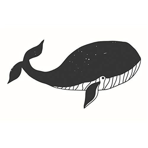 May and Berry Wooden Stamp - Whale, 35 x 55 mm, White โ image 1