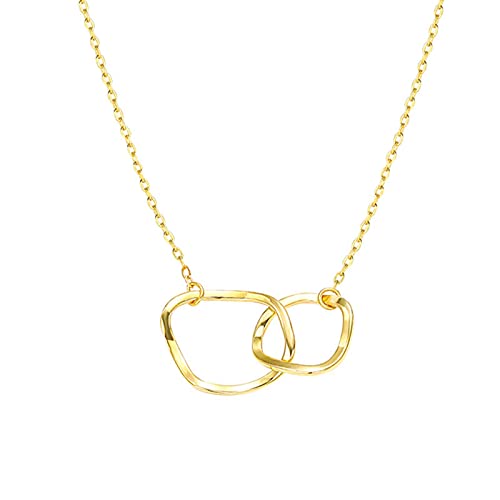 Collier coeur en cristal 925 pour femmes au design irrégulier élégant