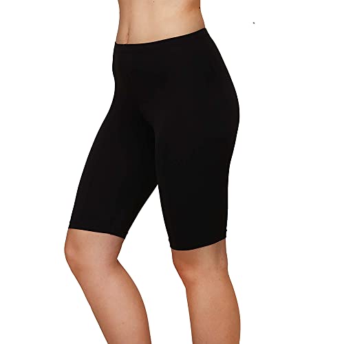 Image of SOIE Women's Mid Rise Soft Polyamide Spandex Knee Length Cycling Shorts