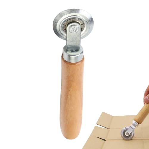 Attrezzo Rullo Schermo,Attrezzo Riusabile Con Manico In Legno - Per Riparazione Installazione Rimozione Carta Rivestita Cartone Cavo Tavola KT