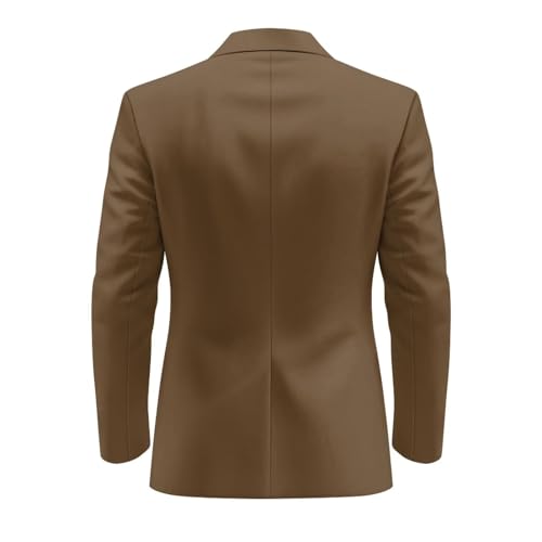 Mens Sport Coat Casual One Button Business Office Blazer Stretchy Notched Lapel Suit Jacket with Pockets Size S-5XL2