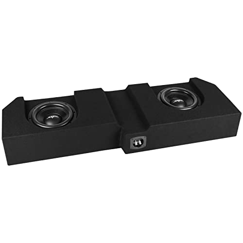 Image of Skar Audio Dual 10 inch Loaded VD Series Ported Subwoofer Enclosure Compatible with 2019-UP Chevrolet Silverado /GMC Sierra Crew Cab Trucks