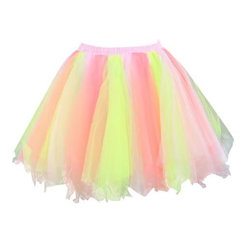 Jupe bouffante en tulle multicolore pour costume de princesse